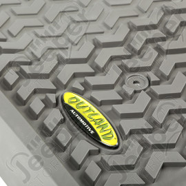 All Terrain Floor Liner, Front Pair, Gray; 07-13 GM Truck RegCab