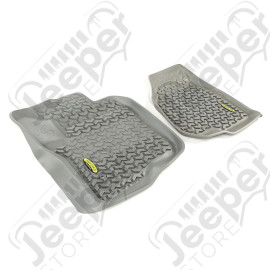 All Terrain Floor Liner, Front Pair, Gray; 12-18 Ford F-250/F-350