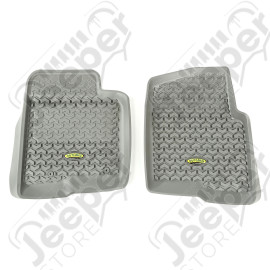 All Terrain Floor Liner, Front Pair, Gray; 11-14 Ford F150
