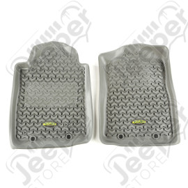 All Terrain Floor Liner, Front Pair, Gray; 12-18 Toyota Tacoma