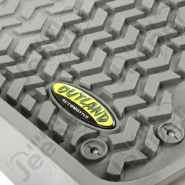 All Terrain Floor Liner, Front Pair, Black; 12-18 Nissan Armada/Titan