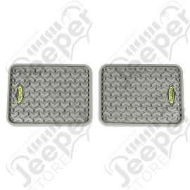 All Terrain Floor Liner, Rear Pair, Gray, Universal