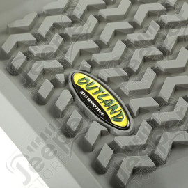 All Terrain Floor Liner, Rear, Gray; 07-13 Silverado/Sierra 1500