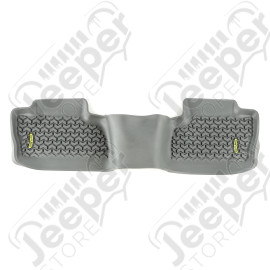 All Terrain Floor Liner, Rear, Gray; 14-18 GM Crew/Double Cab