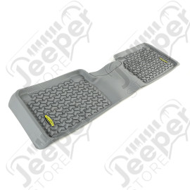 All Terrain Floor Liner, Rear, Gray; 12-18 Nissan Titan