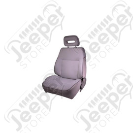 Seat, High-Back, Front, Left, Reclinable, Gray; 86-95 Suzuki Samurai