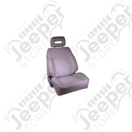 Seat, High-Back, Front, Right, Reclinable, Gray; 86-95 Suzuki Samurai