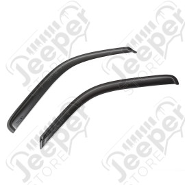 Window Visor Kit, Front, Matte Black; 99-07 GM Pickup/SUV