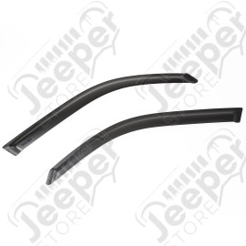 Window Visor Kit, Front, Matte Black; 04-06 Toyota Tundra Double Cab