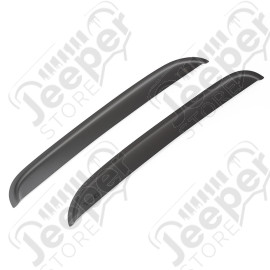 Window Visor Kit, Rear, Matte Black; 99-07 GM Pickup/SUV