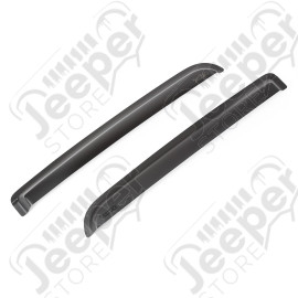 Window Visor Kit, Rear, Matte Black; 09-14 Ford F-150 Crew Cab Pickup