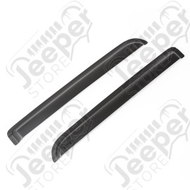 Window Visor Kit, Rear, Matte Black; 04-08 Ford F-150 Crew Cab Pickup
