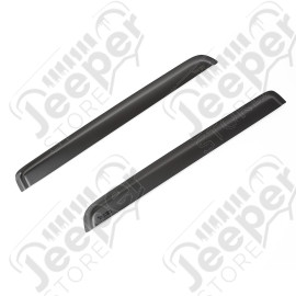 Window Visor Kit, Rear, Matte Black; 07-14 Toyota Tundra CrewMax
