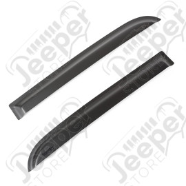 Window Visor Kit, Rear, Matte Black; 04-06 Toyota Tundra Double Cab