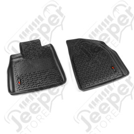 Floor Liner, Front; Black, 2009-2017 Chevrolet / GMC / Buick / Saturn Traverse, 07-20 Acadia, 08-17 Enclave, 07-10 Outlook 