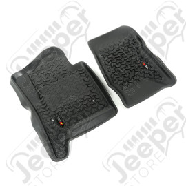 Floor Liner, Front; Black, 2014-2018 Chevrolet / GMC Silverado / Sierra 1500 Regular / Extended / Crew Cab, 15-20 2500 / 3500 Regular / Doube / Crew Cab / Suburban / Tahoe / Escalade / Yukon / Yukon XL 