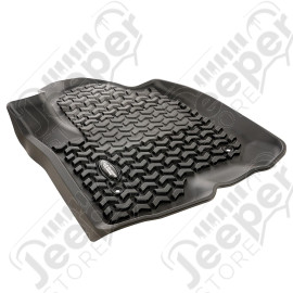Floor Liner, Front; Black, 2020 Chevy Silverado Crew