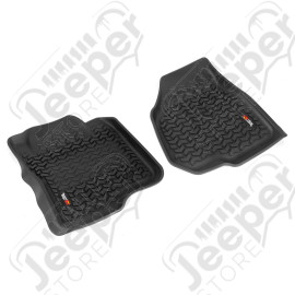 All Terrain Floor Liner, Front Pair, Black; 12-16 Ford F-250/F-350