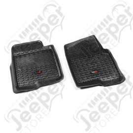 All Terrain Floor Liner, Front Pair, Black; 11-14 Ford F-150