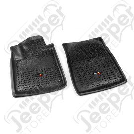 Floor Liner, Front; Black, 2012-2020 Toyota Sequoia / Tundra Regular / Double Cab / Crew Max 