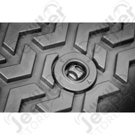 Floor Liner, Front; Black, 2012-2020 Toyota Sequoia / Tundra Regular / Double Cab / Crew Max 