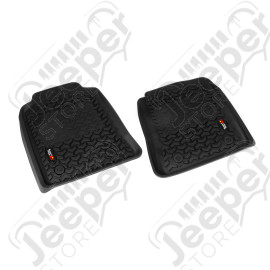 All Terrain Floor Liner, Front Pair, Black; 12-14 Hilux DoubleCab