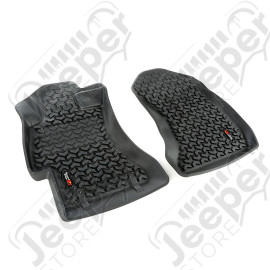 All Terrain Floor Liner, Front Pair, Black; 14-18 Subaru Forester