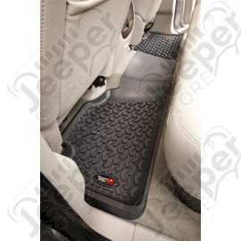 All Terrain Floor Liner, Rear, Black; 07-13 Silverado/Sierra 1500