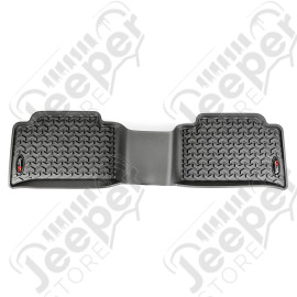 Floor Liner, Rear; Black, 2015-2020 Chevrolet / GMC Colorado / Canyon Crew Cab 