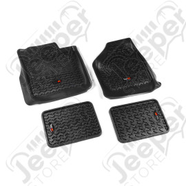 All Terrain Floor Liner Kit, Black; 08-10 F250/350 Reg/Ext/SuperCrew