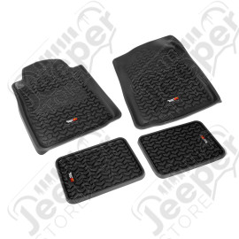 All Terrain Floor Liner Kit, Black; 05-11 Toyota Tacoma Access/Double