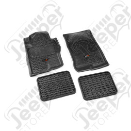 All Terrain Floor Liner Kit, Black; 05-12 Nissan Pathfinder/Xterra