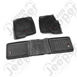 All Terrain Floor Liner Kit, Black; 04-08 Ford F-150 Reg/Ext/SuperCrew
