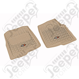 All Terrain Floor Liner, Front Pair, Tan; 04-08 F-150/Lincoln Mark LT