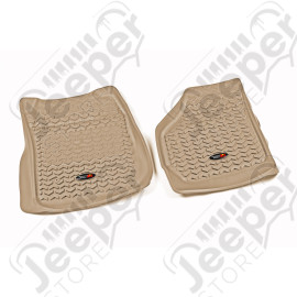 All Terrain Floor Liner, Front Pair, Tan; 99-07 Ford F-250/F-350