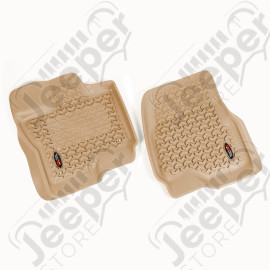 Floor Liner, Front; Tan, 2015-2020 Ford F-150 / Raptor / Extended / Super Crew Cab 