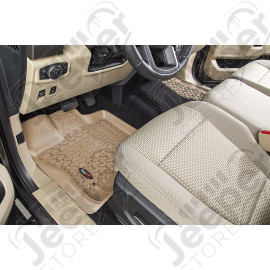 Floor Liner, Front; Tan, 2015-2020 Ford F-150 / Raptor / Extended / Super Crew Cab 