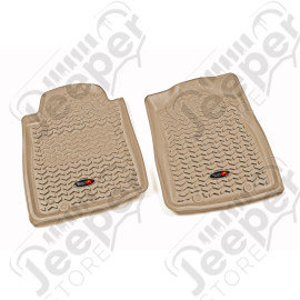 All Terrain Floor Liner, Front Pair, Tan; 12-18 Toyota Tacoma