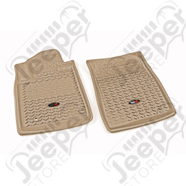 Floor Liner, Front; Tan, 2012-2020 Toyota Sequoia / Tundra Regular / Double Cab / Crew Max 