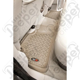 All Terrain Floor Liner, Rear, Tan; 07-13 Silverado/Sierra 1500