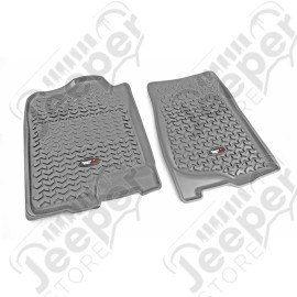 All Terrain Floor Liner, Front Pair, Gray; 07-14 GM Truck/SUV