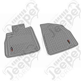Floor Liner, Front; Gray, 2009-2017 Chevrolet / GMC / Buick / Saturn Traverse, 07-20 Acadia, 08-17 Enclave, 07-10 Outlook 