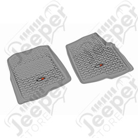 All Terrain Floor Liner, Front Pair, Gray; 04-08 Ford F150