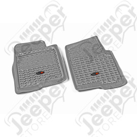 All Terrain Floor Liner, Front Pair, Gray; 09-10 F-150 Ext/Reg/SC