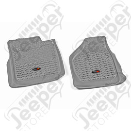 All Terrain Floor Liner, Front Pair, Gray; 08-10 F250/350