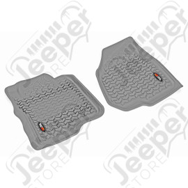 All Terrain Floor Liner, Front Pair, Gray; 11-12 F250/350