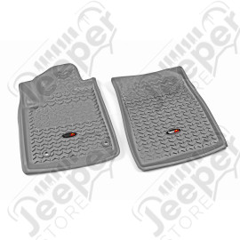 Floor Liner, Front; Gray, 2012-2020 Toyota Sequoia / Tundra Regular / Double Cab / Crew Max 