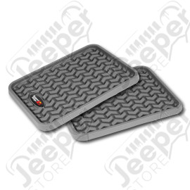 All Terrain Floor Liner, Rear Pair, Gray, Universal