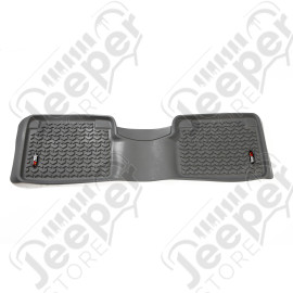 All Terrain Floor Liner, Rear, Gray; 12-18 Nissan Titan Crew
