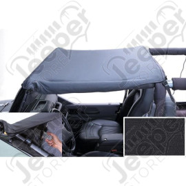 Pocket Brief Top, Black Diamond; 87-91 Jeep Wrangler YJ